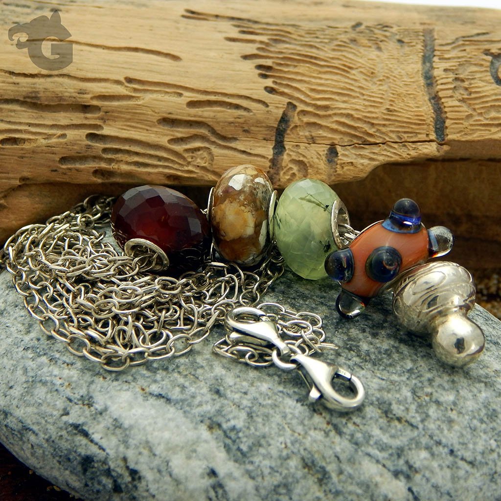 Bumpy lampwork Summer Berry glass bead