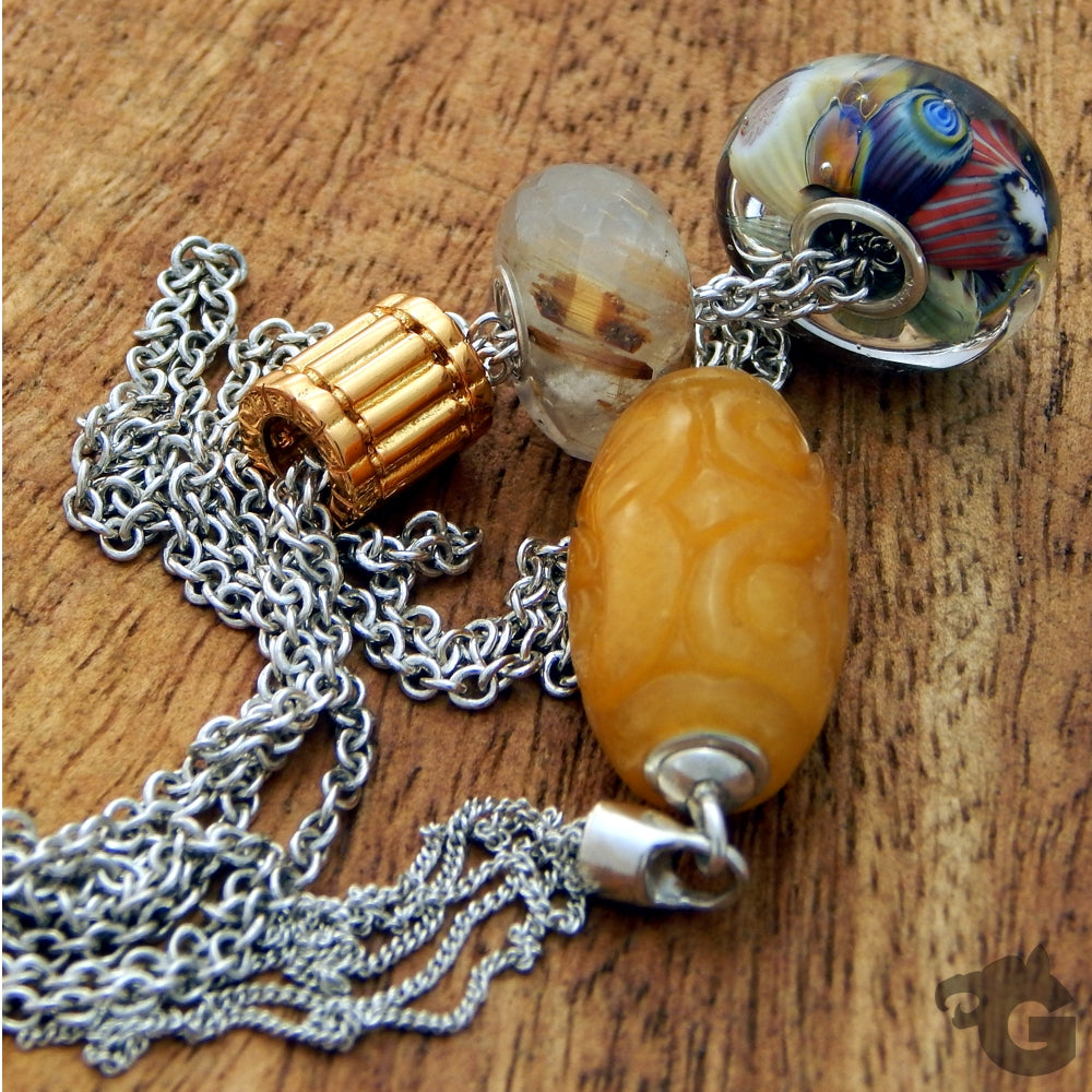 Murrini glass bead Sea Garden Reef - Glermes.com