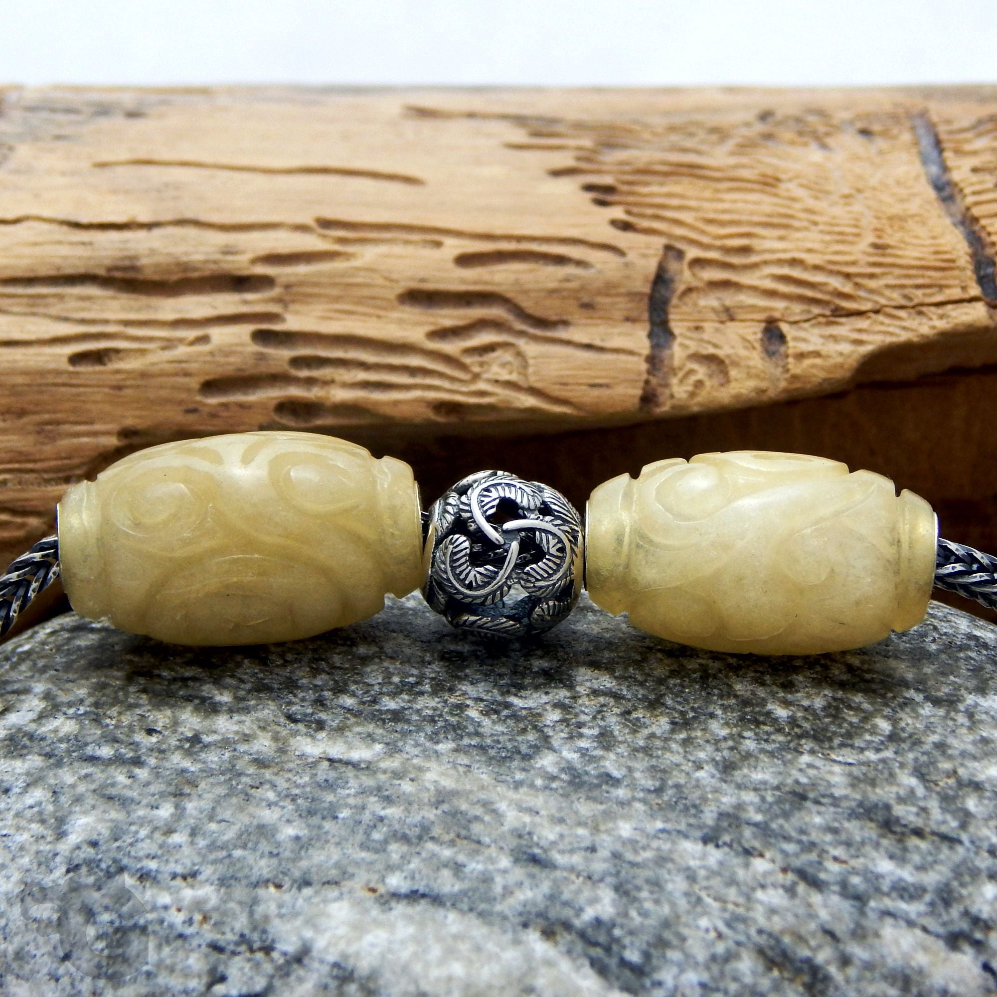Myanmar Yellow Jade bead