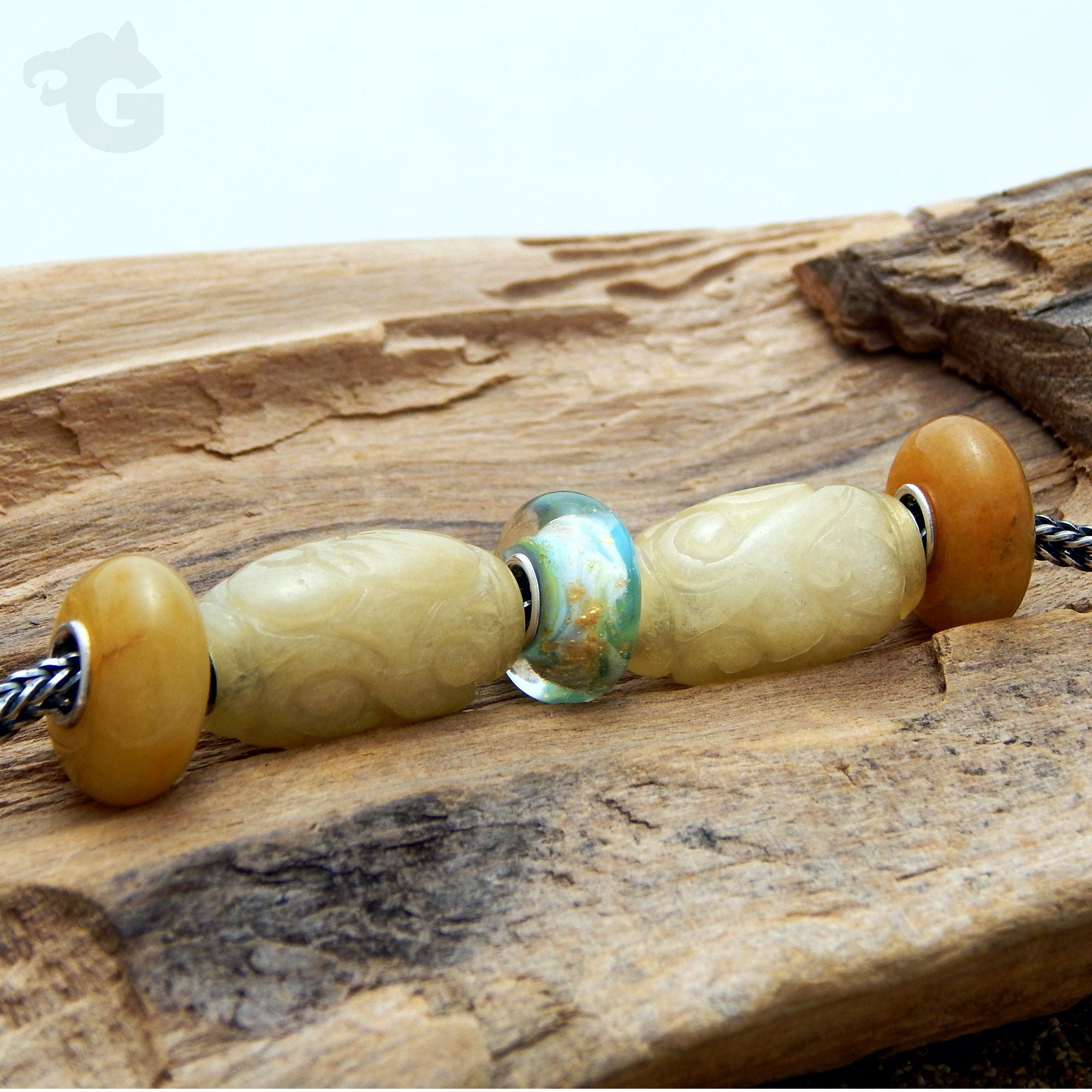 Myanmar Yellow Jade bead