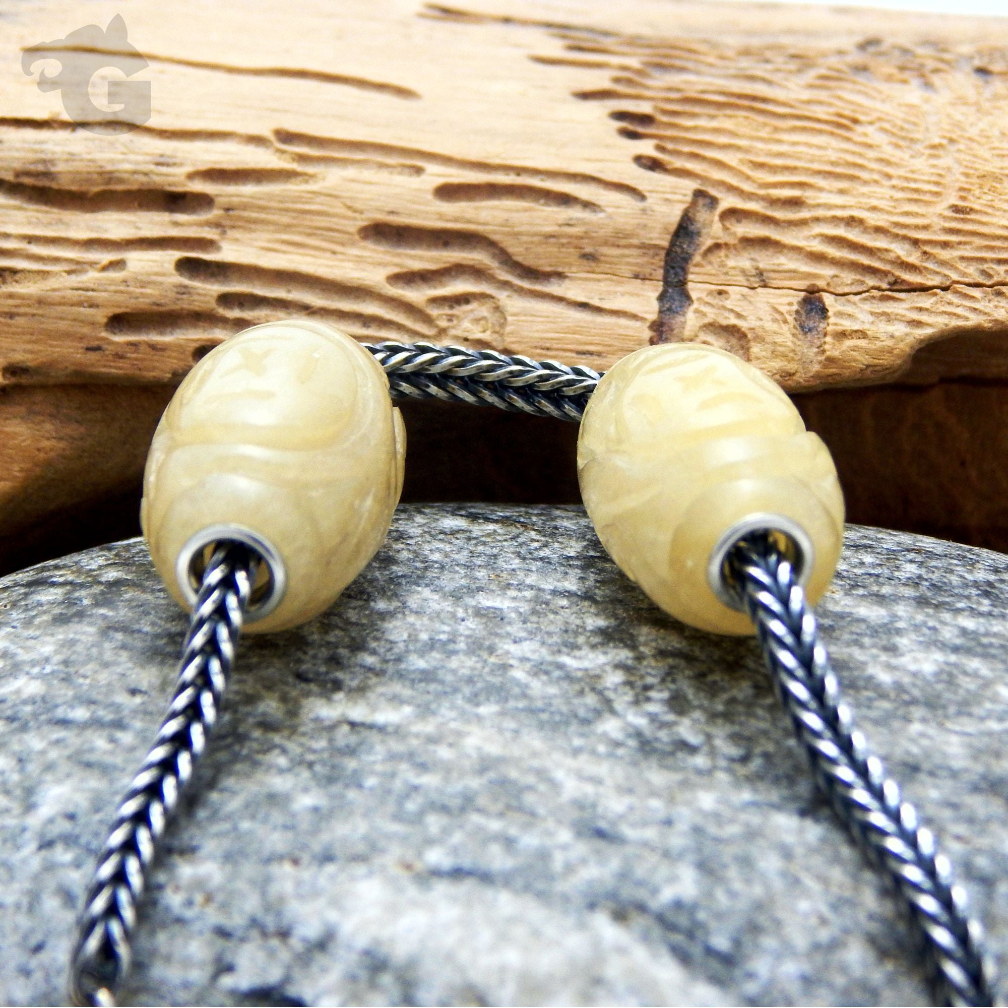 Natural Jade bead yellow honey color barrel shape carved small core - Glermes.com
