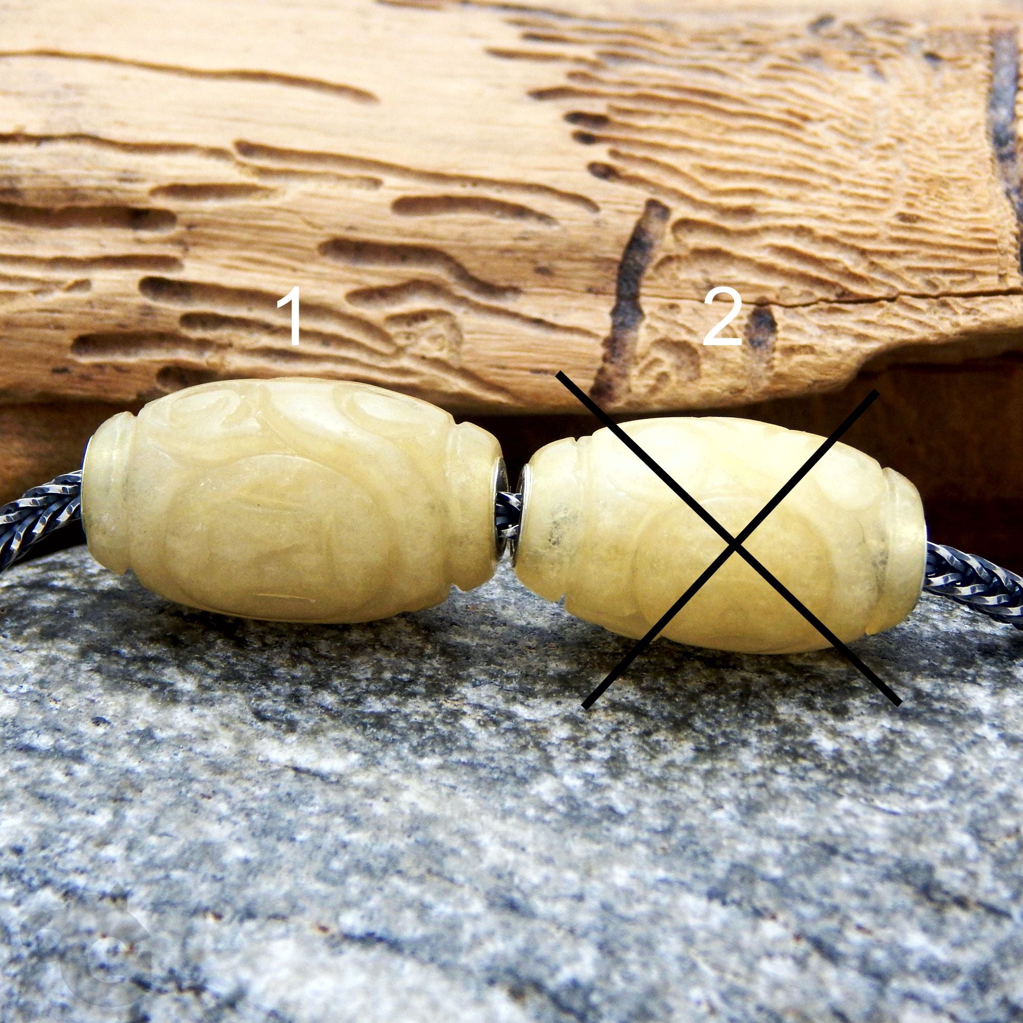 Myanmar Yellow Jade bead