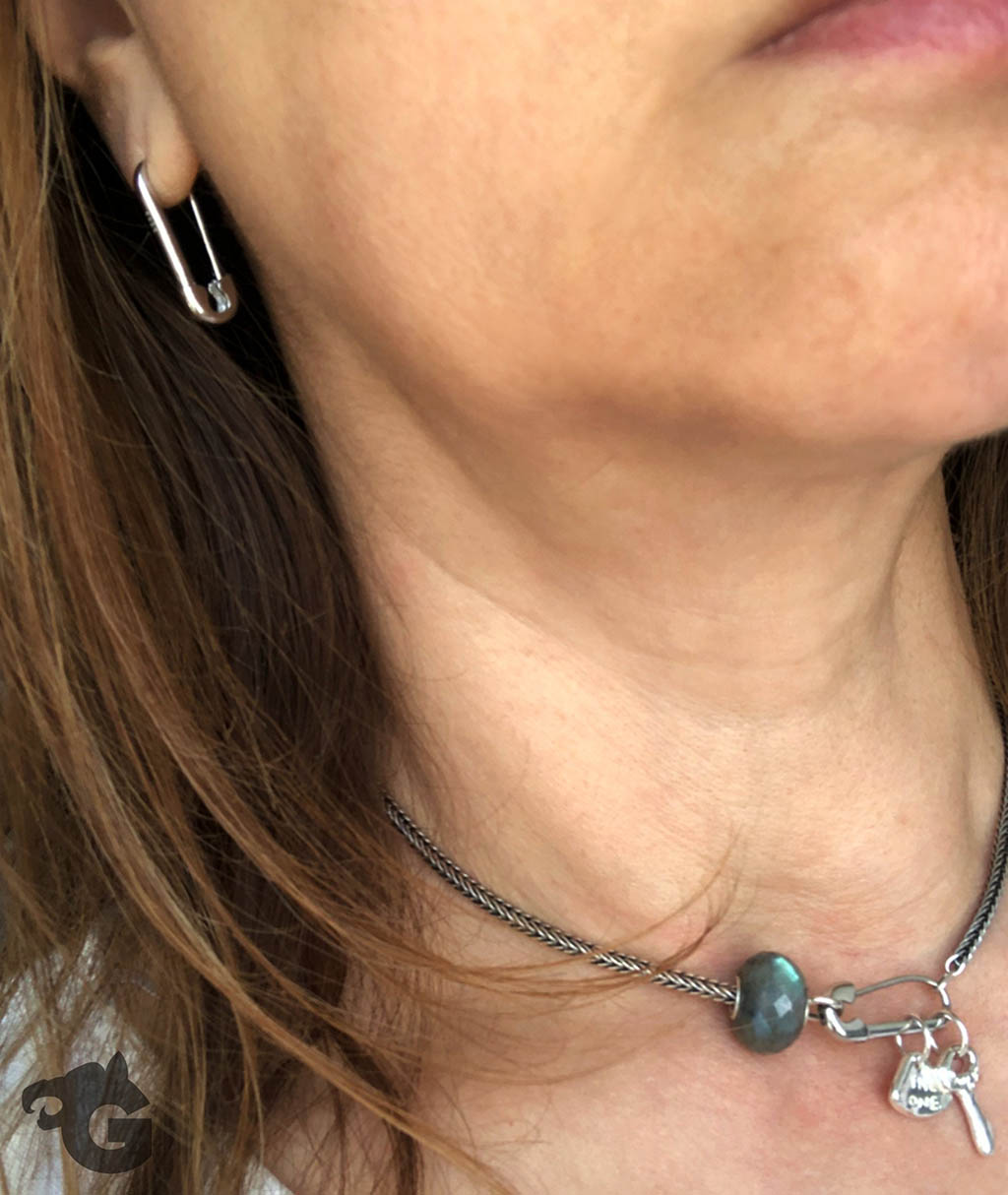 Huggie Safety Pin earring single or a pair