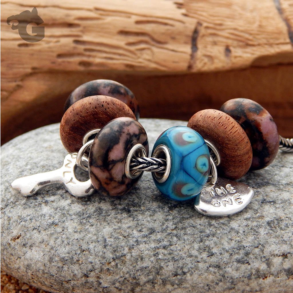 Natural Yellow Rosewood bead