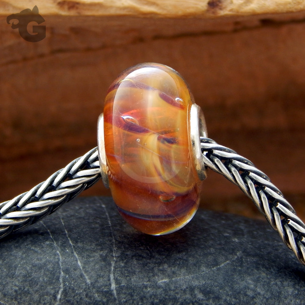 Lampwork neon glass bead Illumination charm glass bead bracelet - Glermes.com