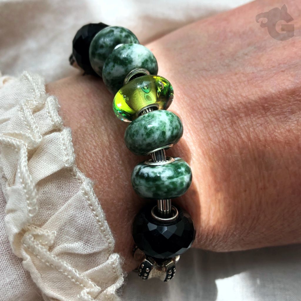 green stone spotted jasper healing balance gemstone unisex gift for you