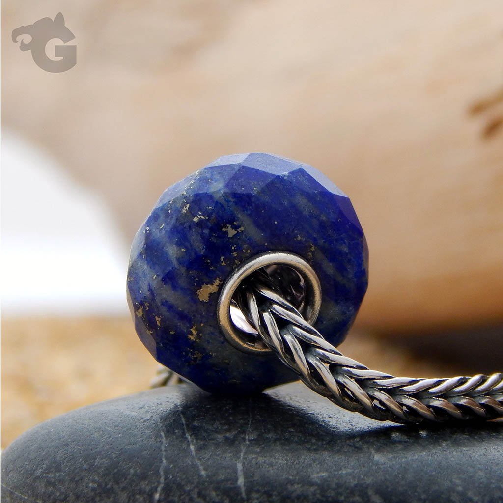 Lapis Lazuli faceted gemstone bead