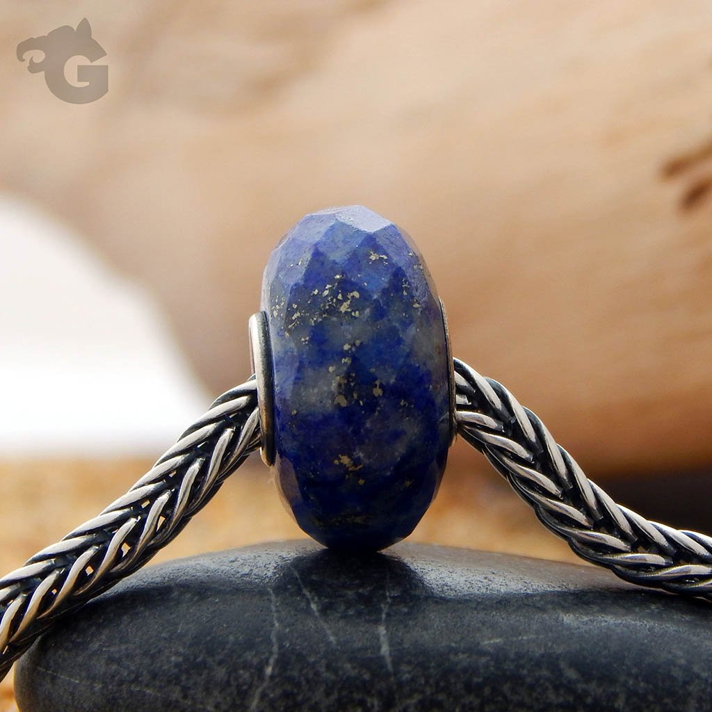 Lapis Lazuli faceted gemstone bead