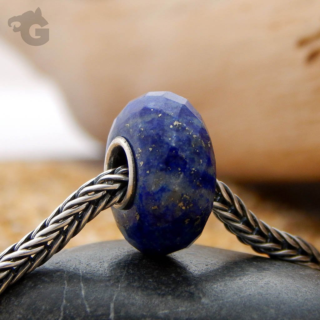 Lapis Lazuli faceted gemstone bead