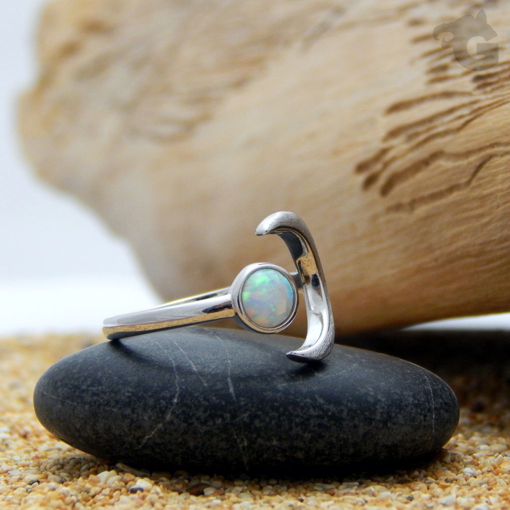 sun moon opal ring wrap 925 sterling silver white opal statement ring glermes