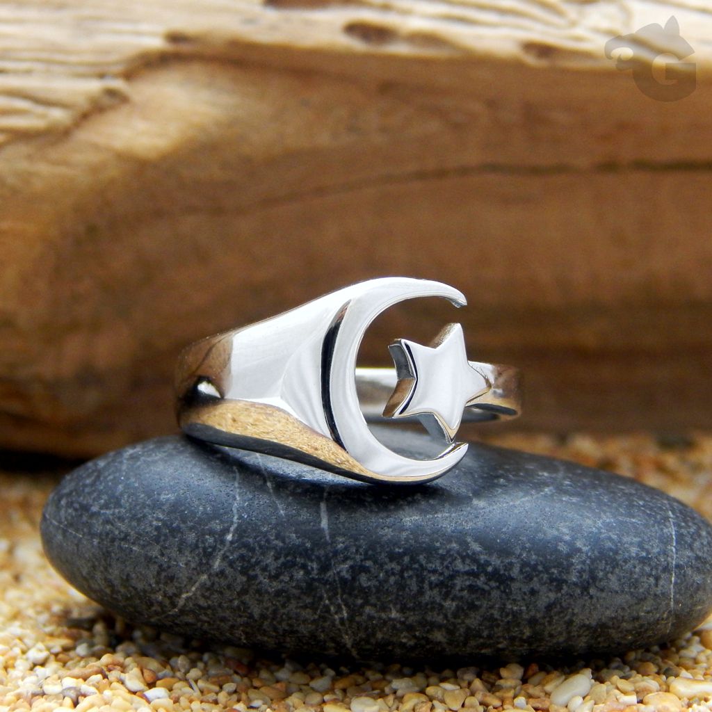 moon and star ring wrap sterling silver glermes