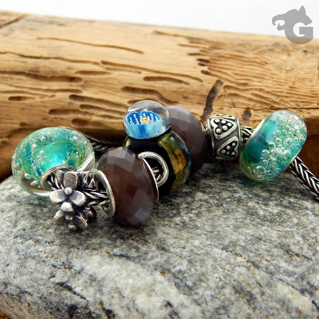 Gingerbread Heart silver charm