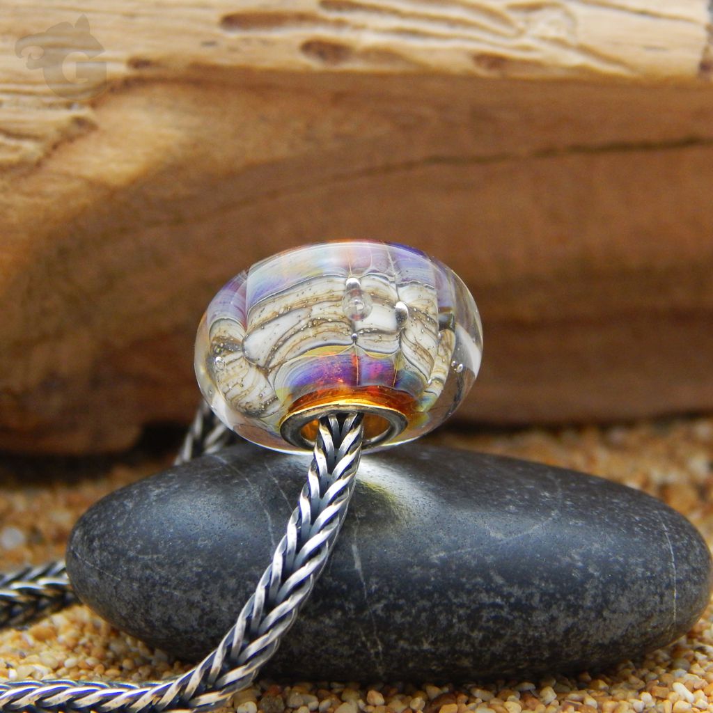 Mystique Caterpillar Neon Glass Bead