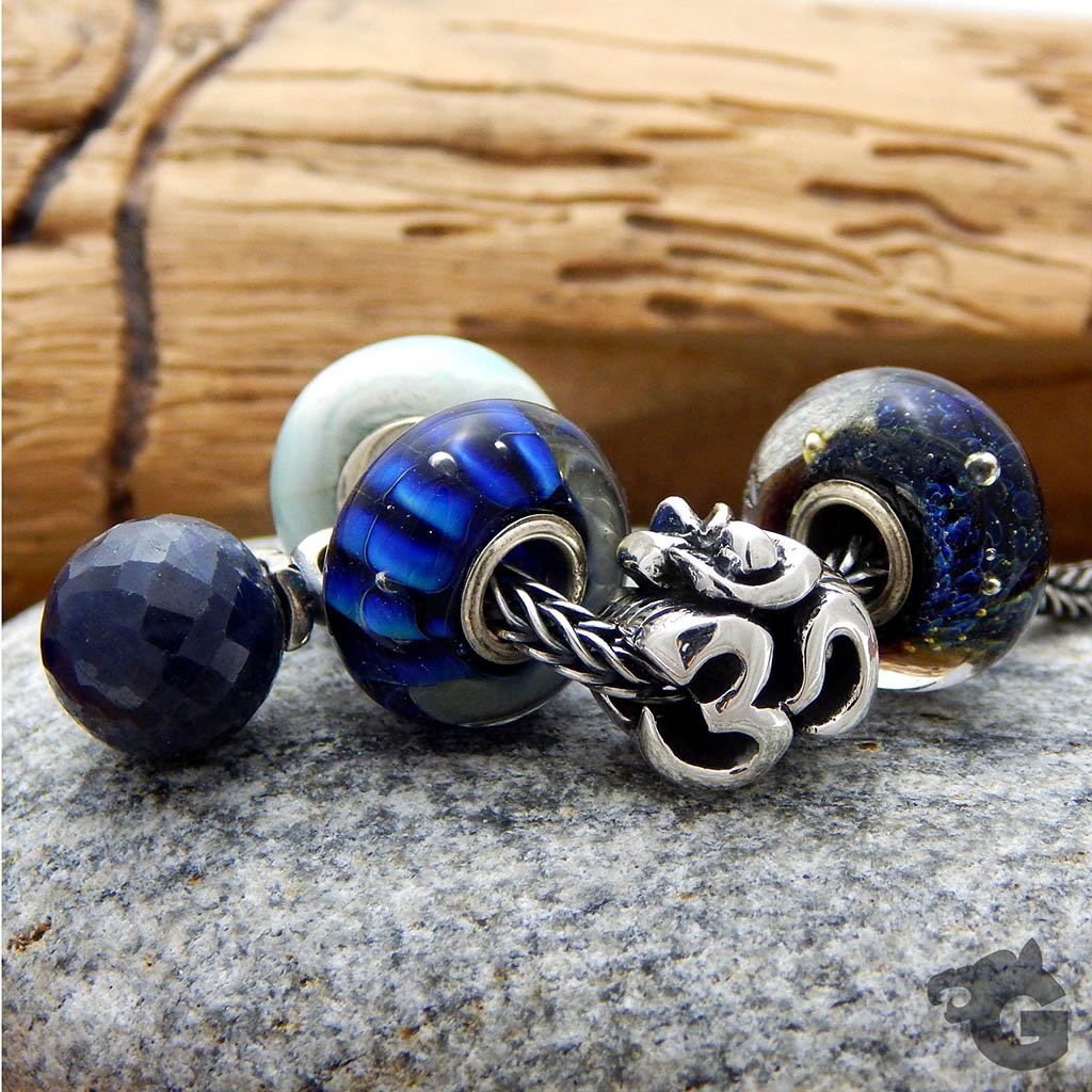 Ohm sign silver bead