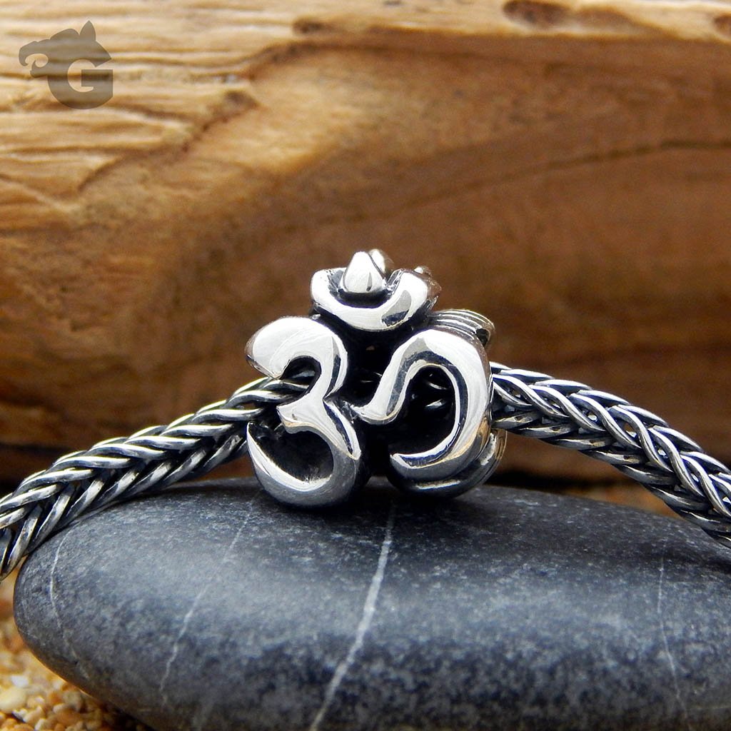 Ohm sign silver bead