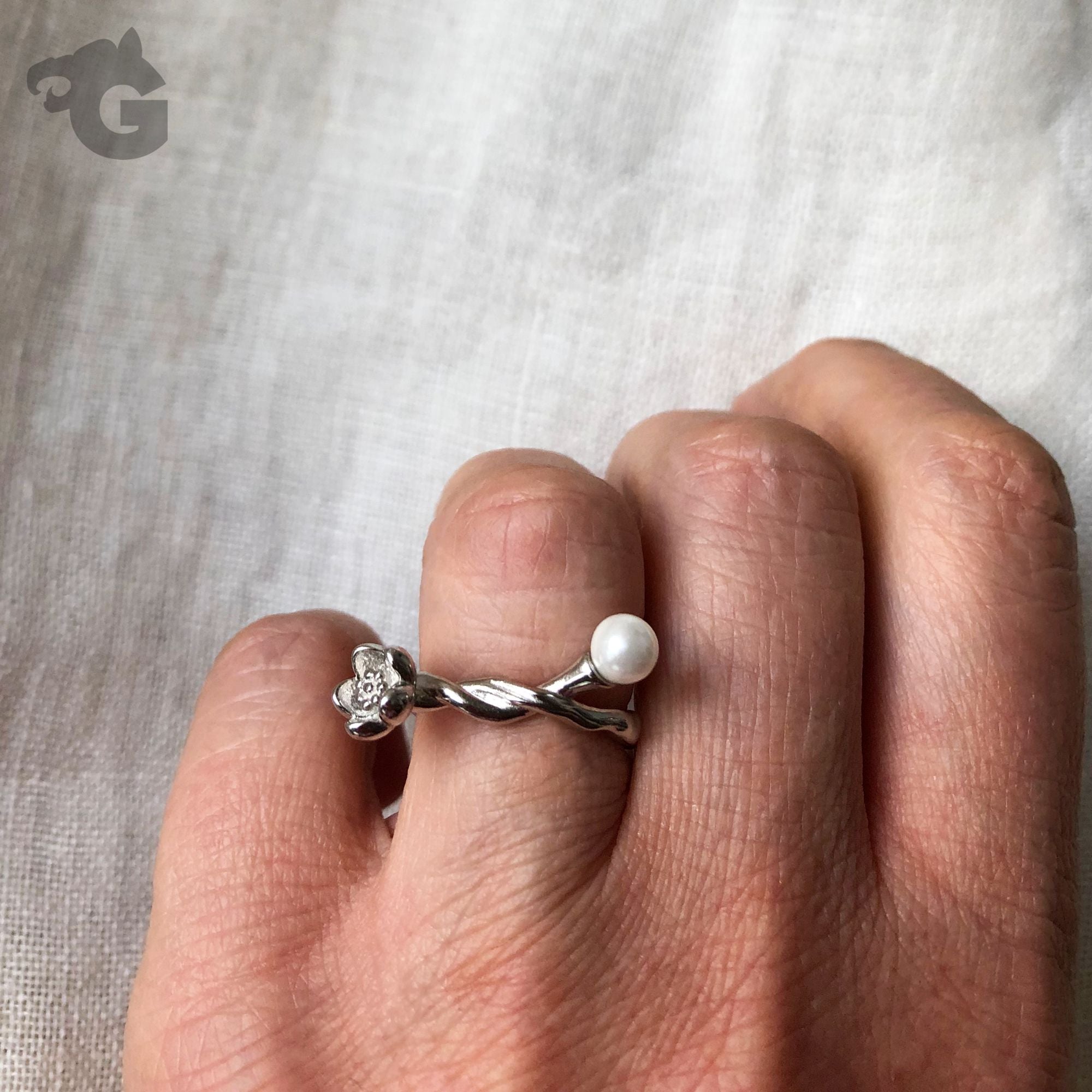 pearl flower jewelry botanical nature inspired glermes