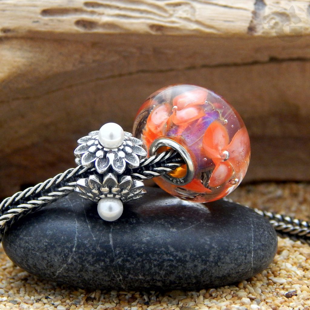 gift for mom triple pearls charm bracelet big hole european large hole freshwater pearls glermes city of beads studio etsy