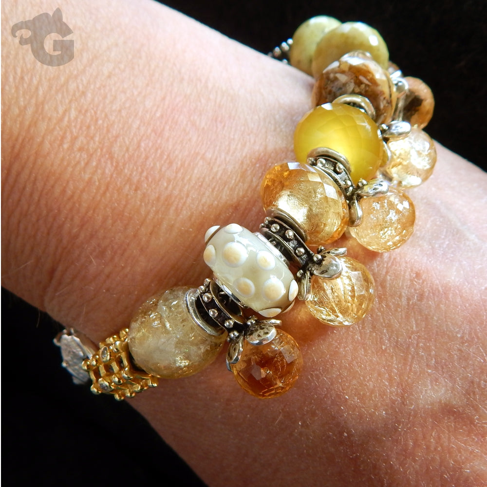 Natural Citrine bracelet jewelry pendant - Glermes.com