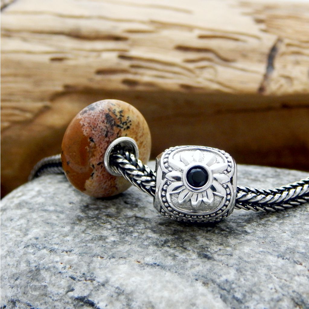 Stone of Global Awareness big hole bead picture jasper