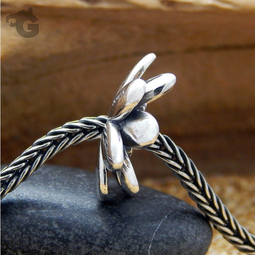 Silver spacer Pine Cone Slice