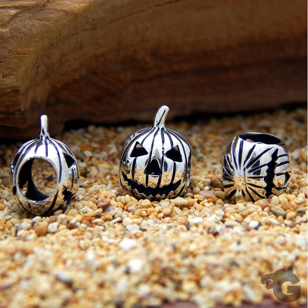 Pumpkin big hole bead