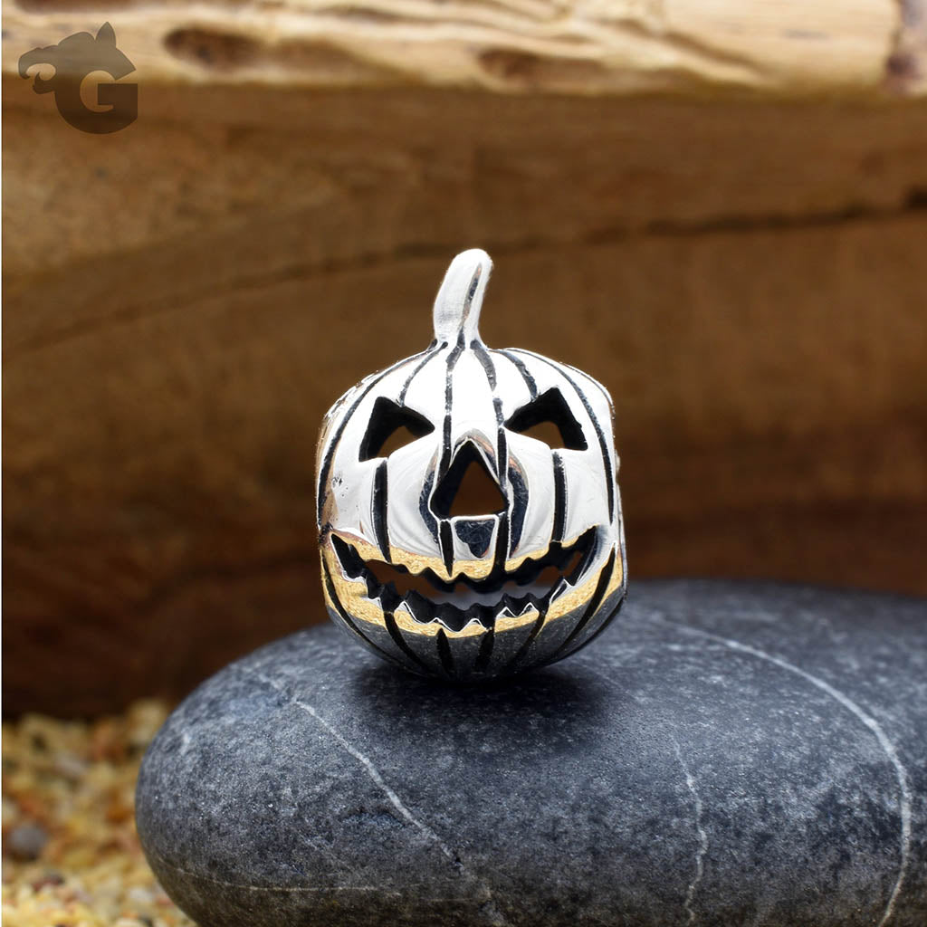Pumpkin big hole bead