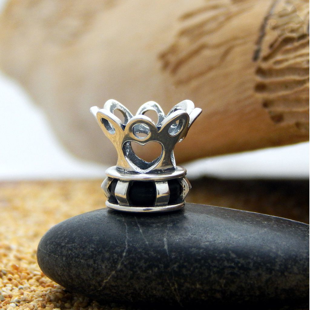 Queen of hearts 925 Sterling silver stopper foxtail chain small core - Glermes.com