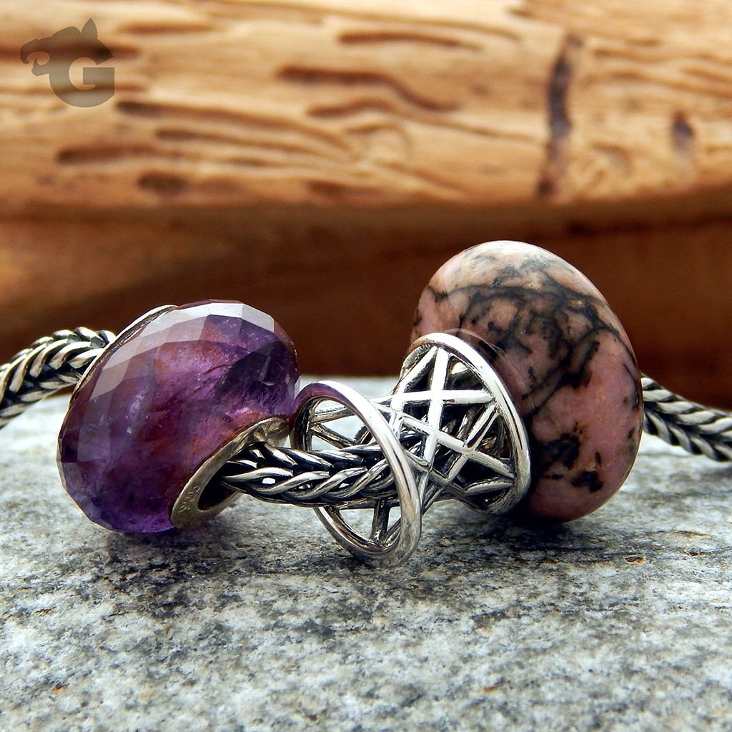 Rhodonite gemstone bead