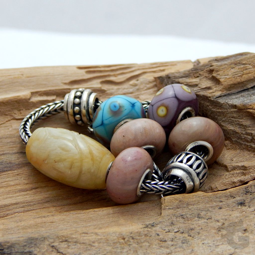 rhodonite stone bracelet gift for him glermes