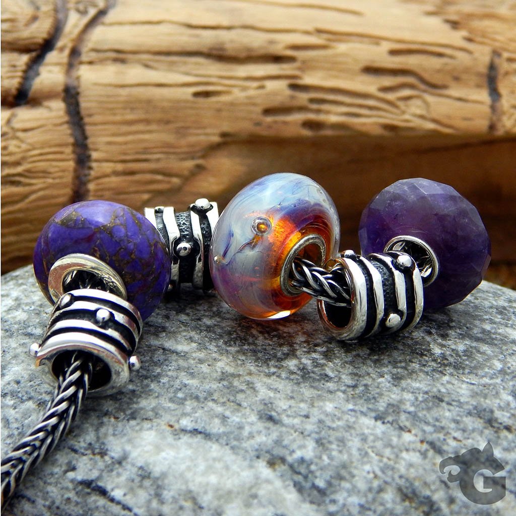 Amethyst gemstone bead