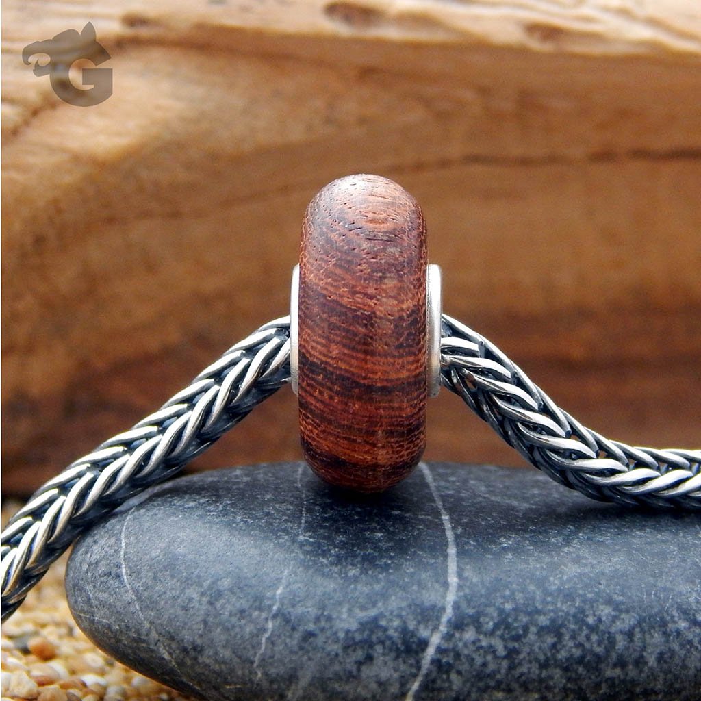 Natural Wood Dark bead