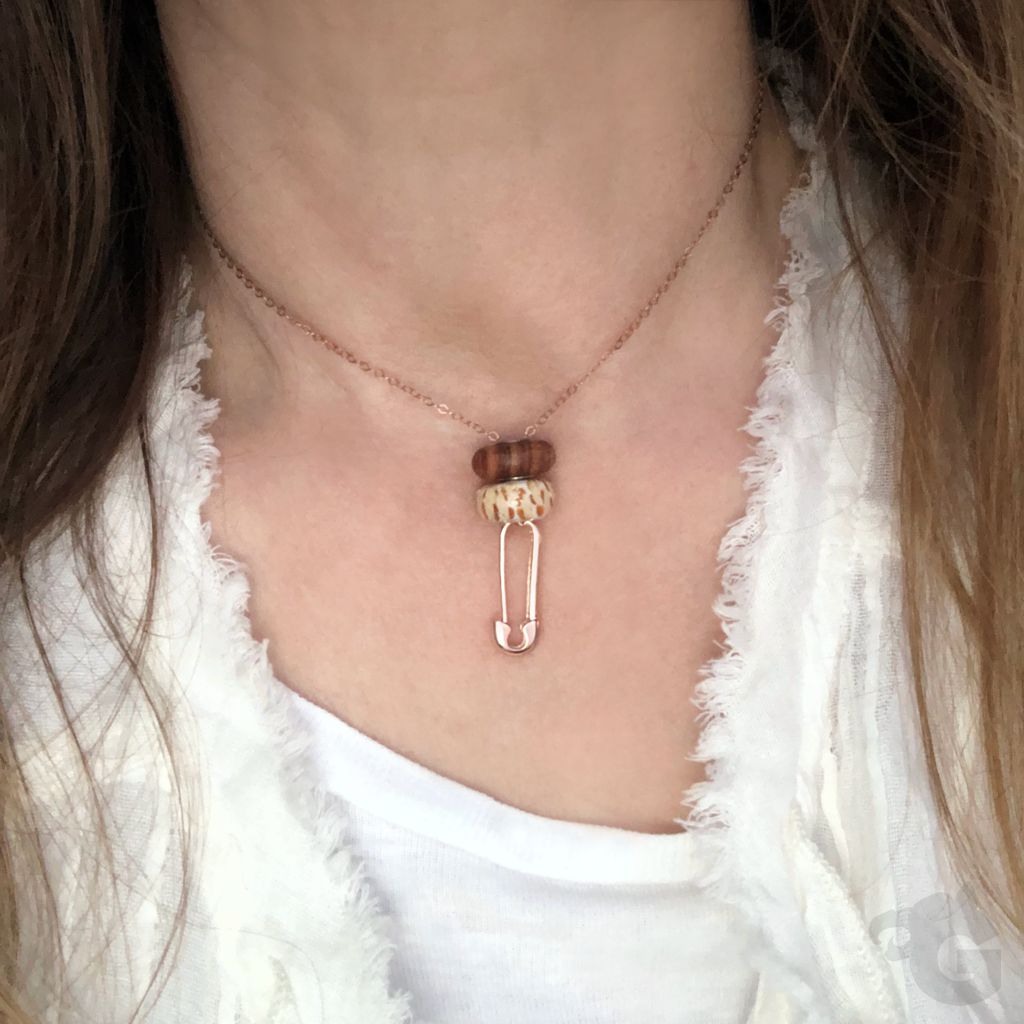 Huggie Safety Pin earring single or a pair