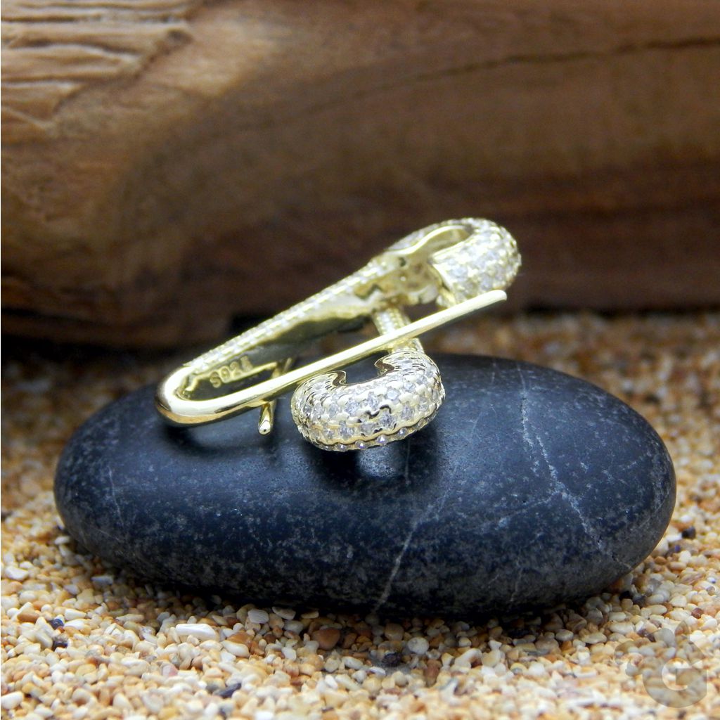 pin jewelry gold earrings pave gold