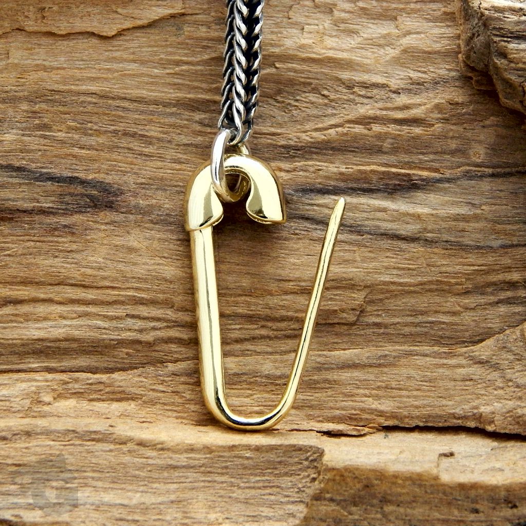 safety pin clasp punk jewelry gift for him