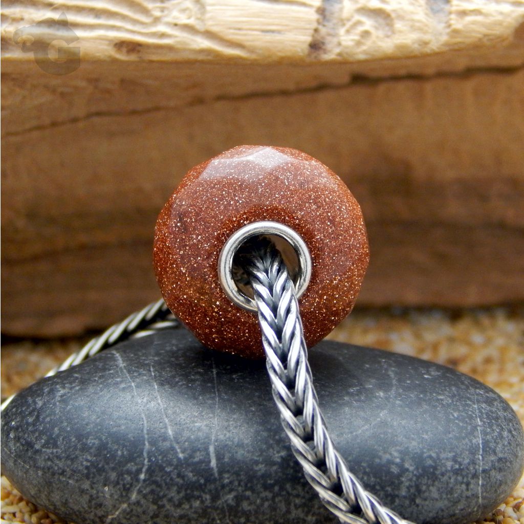 natural gold sandstone bead bracelet