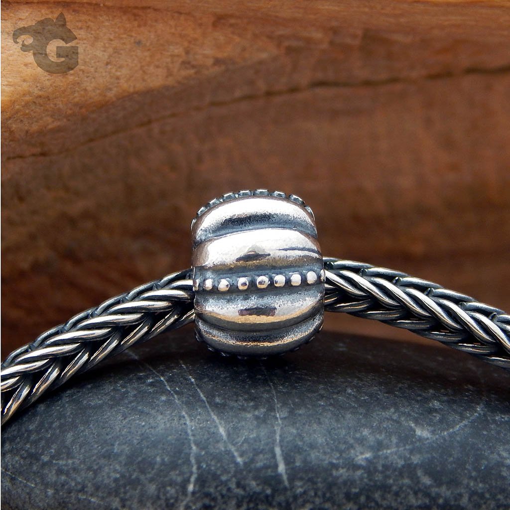 Sea Urchin Shell silver charm