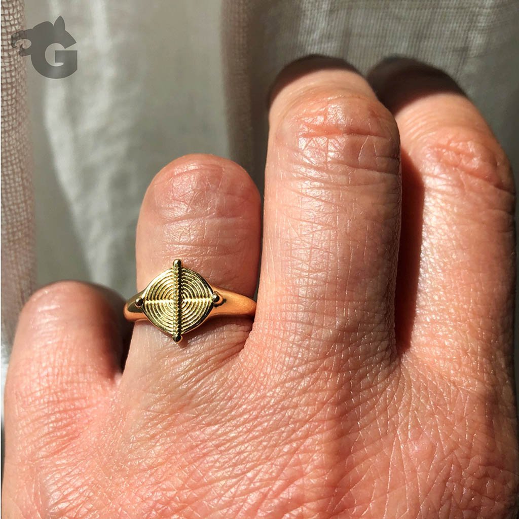 Signet ring adjustable