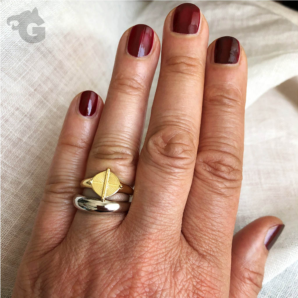 Signet ring adjustable