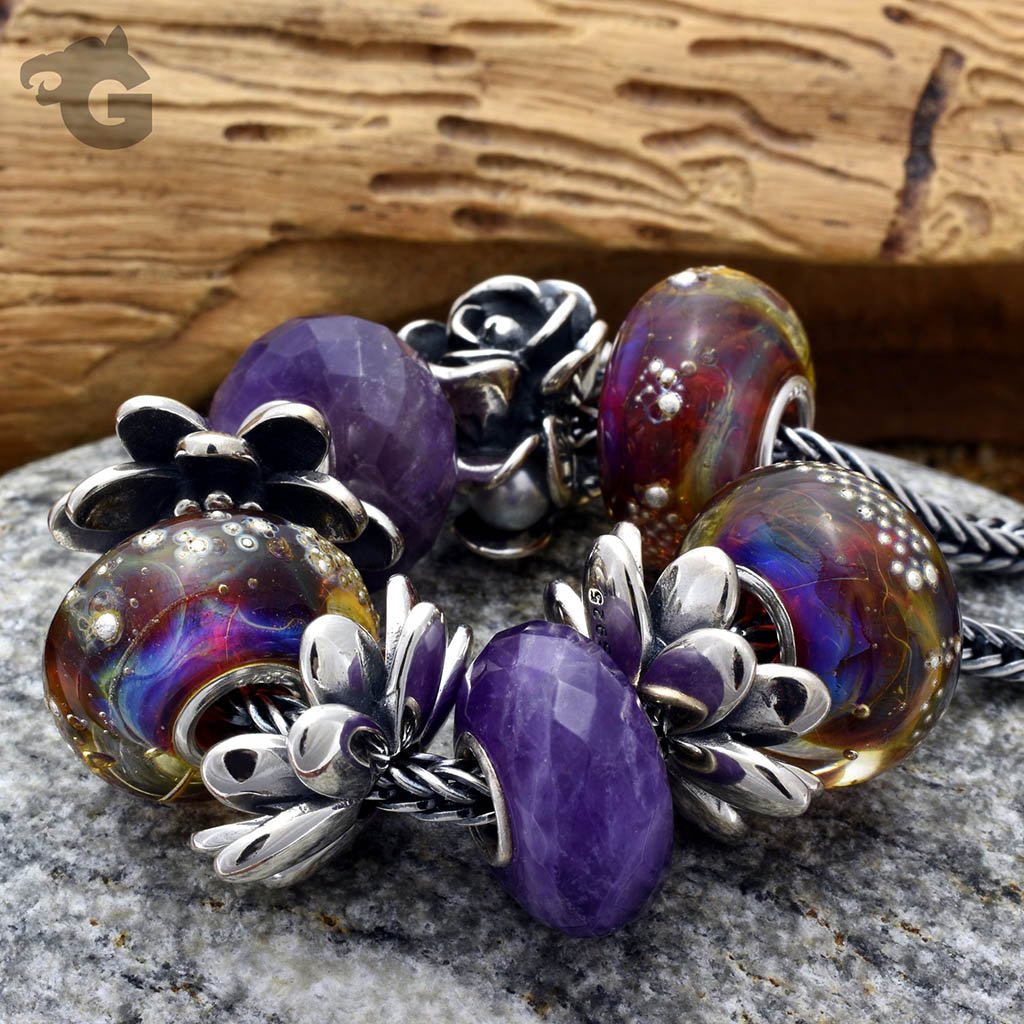 Amethyst gemstone bead