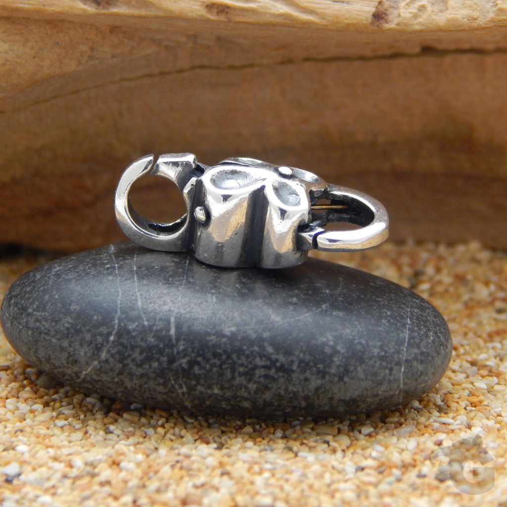 Sterling silver lobster clasp for bracelet - glermes.com