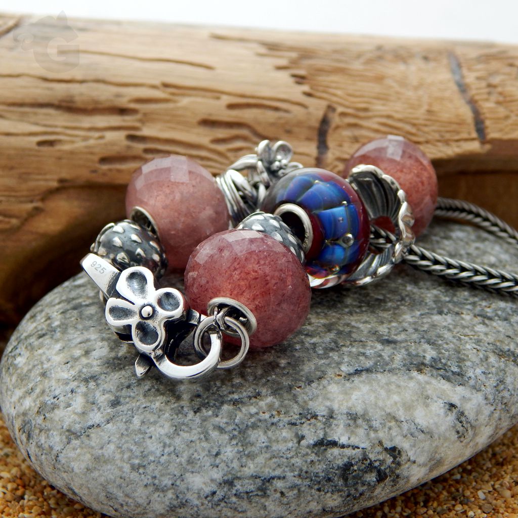 claw clasp double lobster bracelet 925 silver oxidized floral glermes city of beads studio etsy