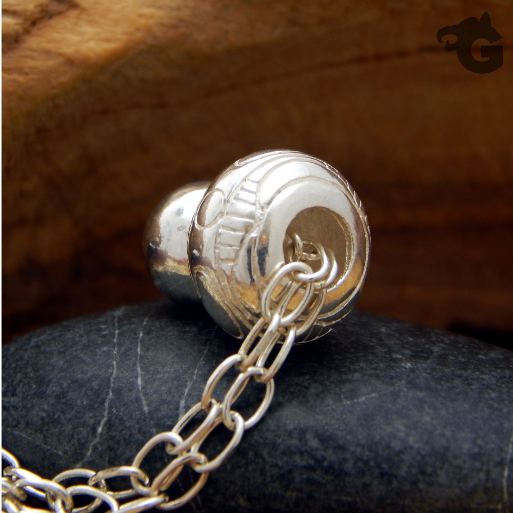 Changeable necklace with a 925 Double Lobster Sterling silver clasp chain extender make your own diy lockless - Glermes.com