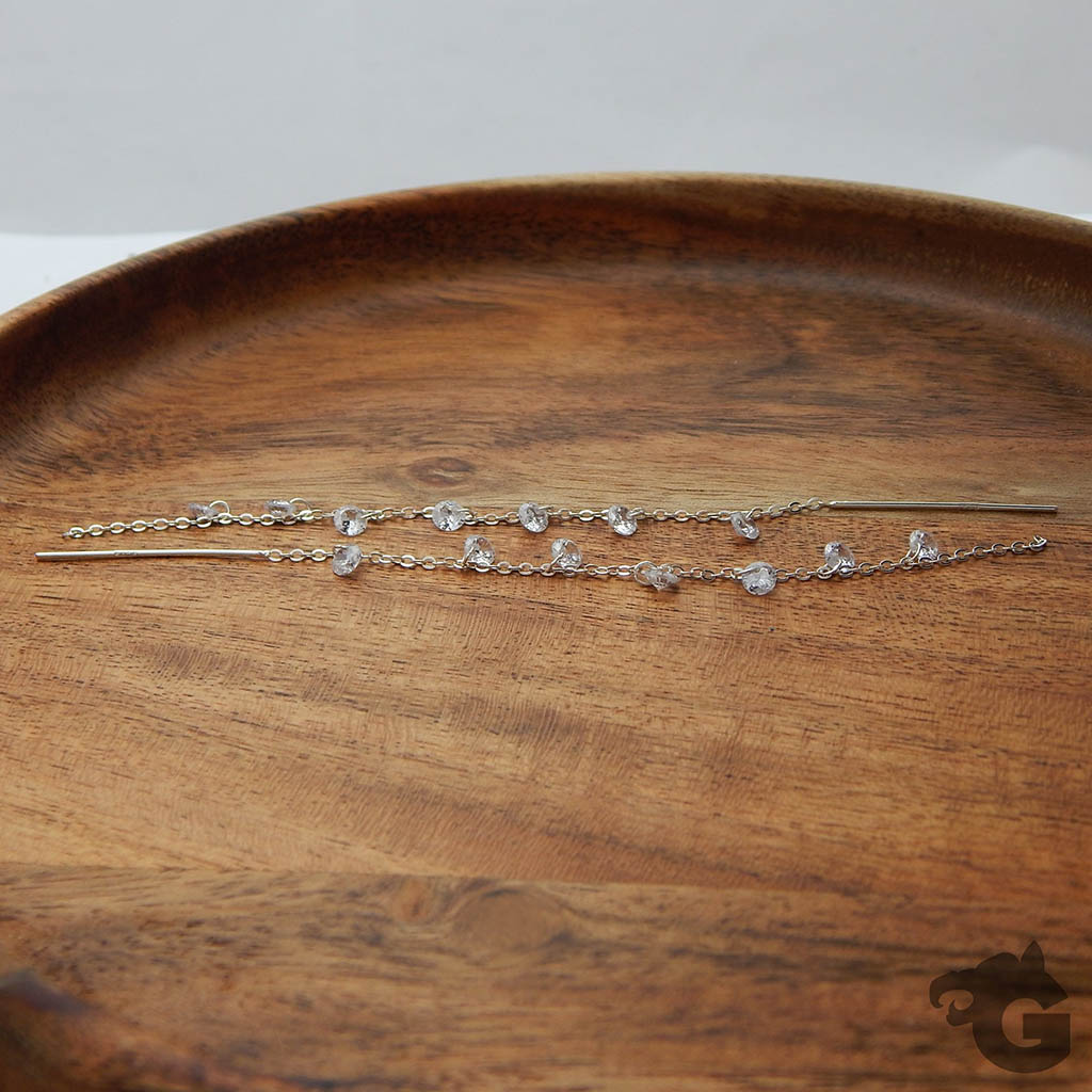 Star Galaxy II Threader Earrings 925 Silver