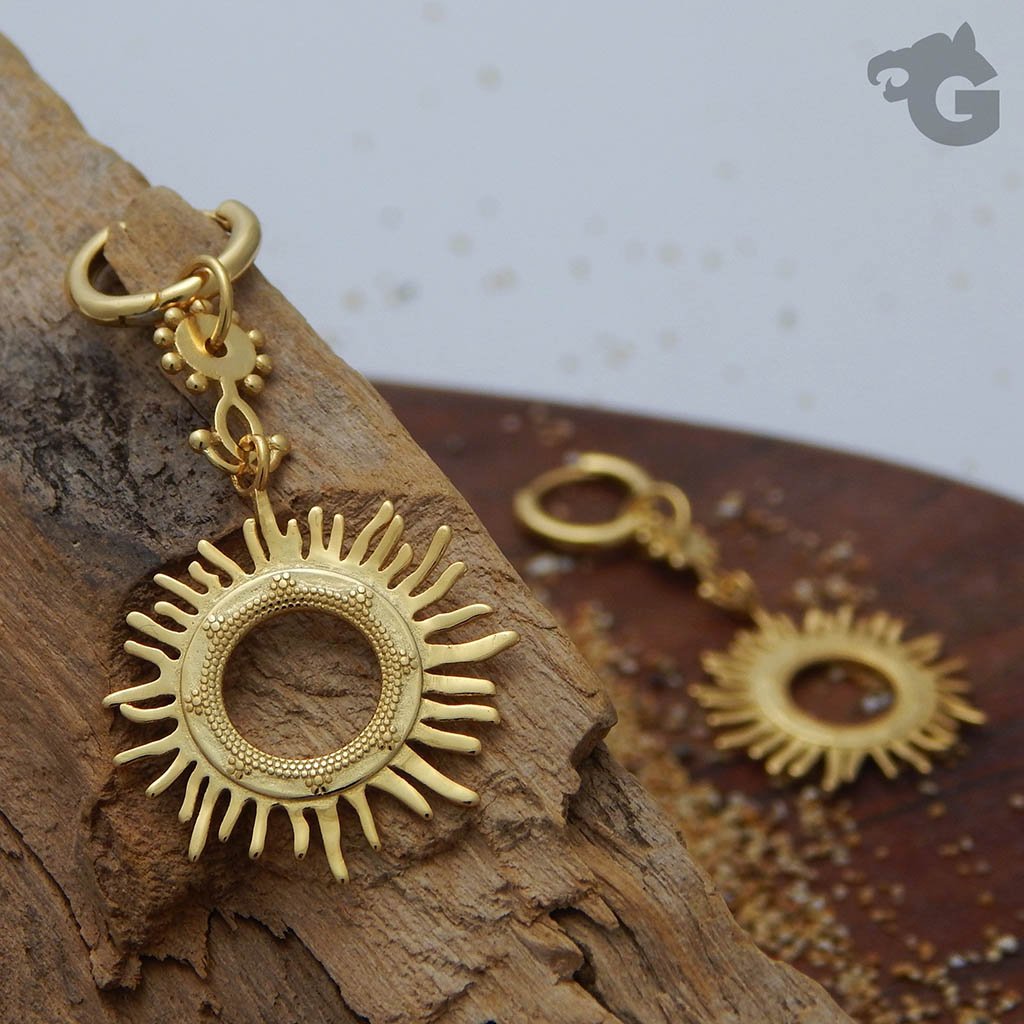 Sunburst Tribal drop earrings