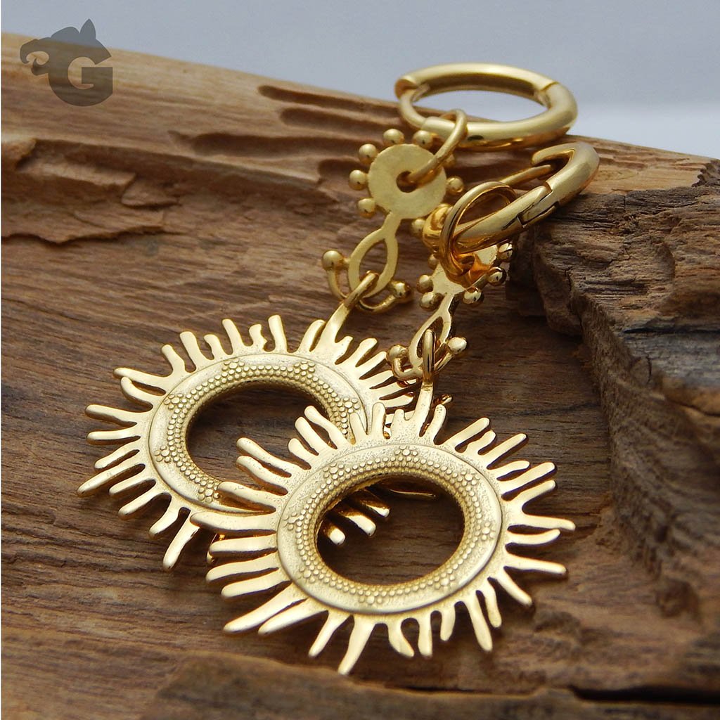 Sunburst Tribal drop earrings