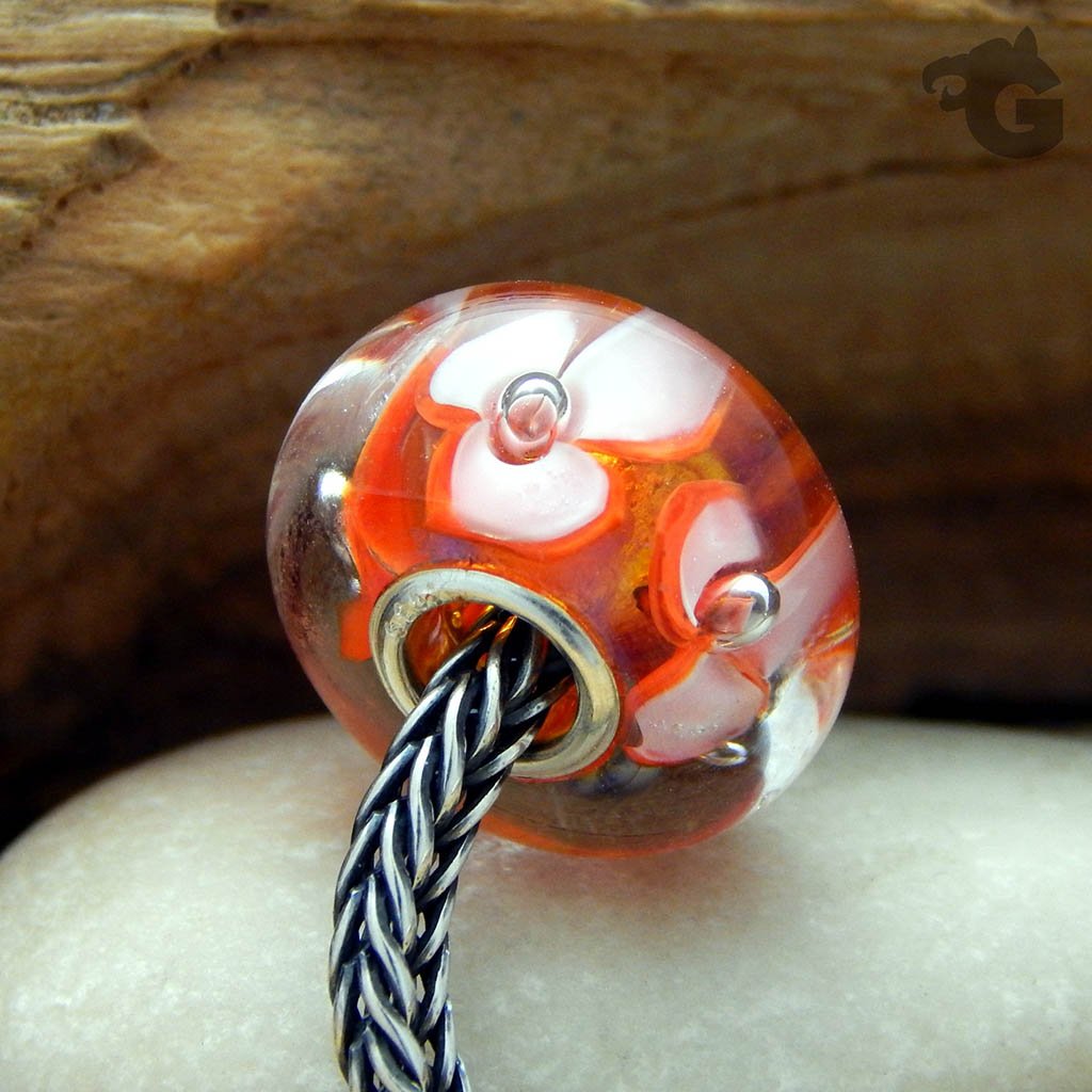 Sweet Tangerine Blossom I bead