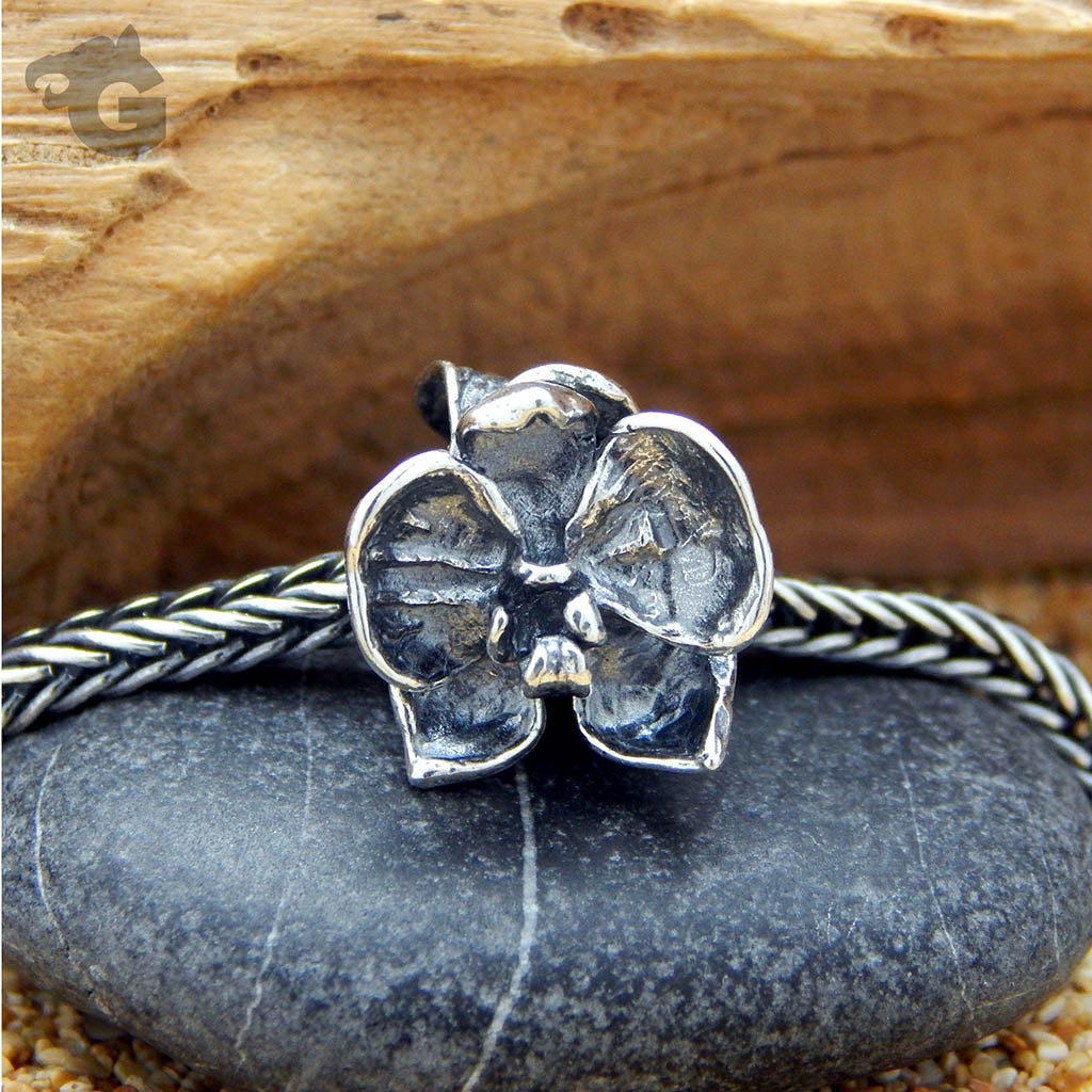 Toad Lily silver charm