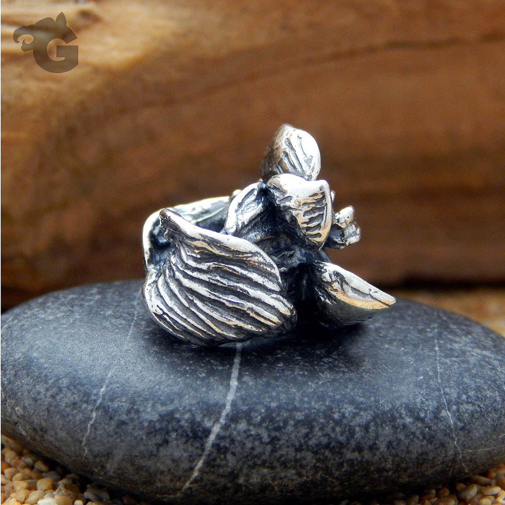 Toad Lily silver charm