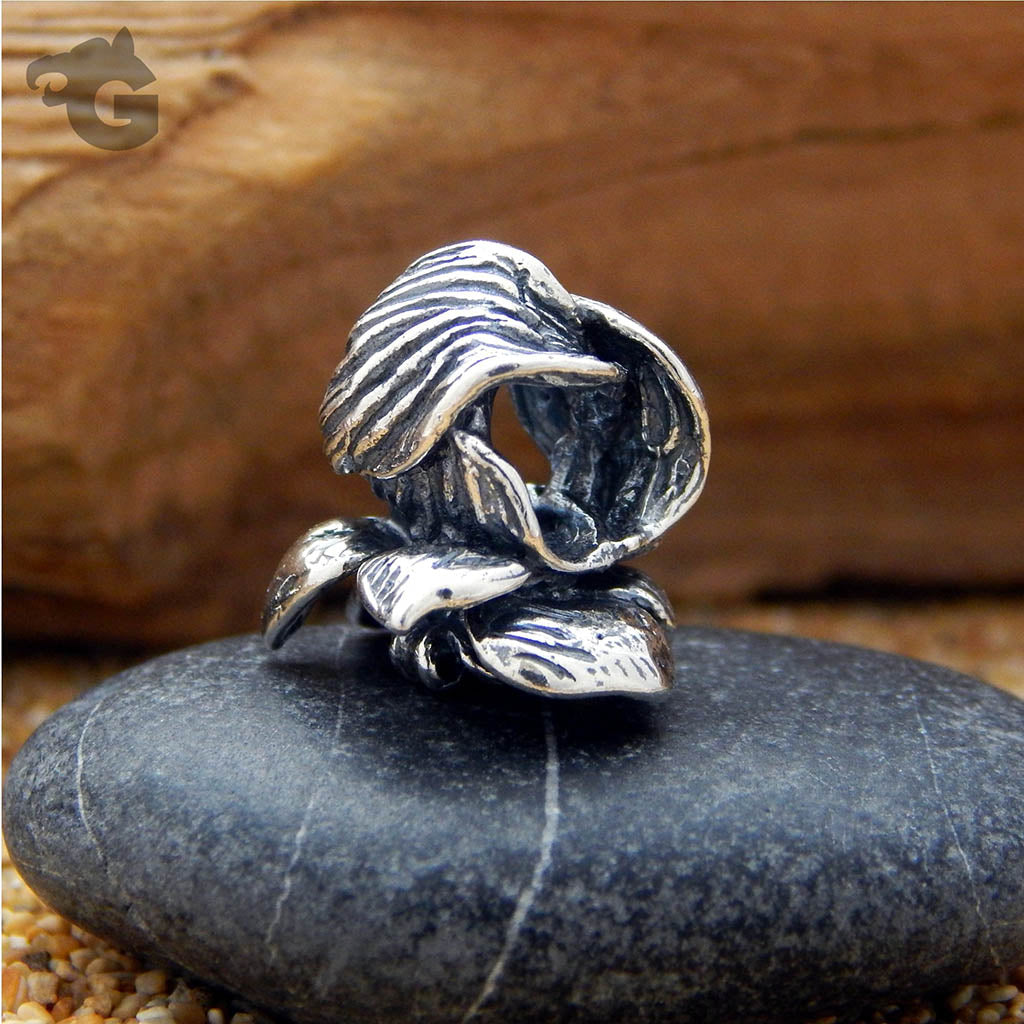 Toad Lily silver charm