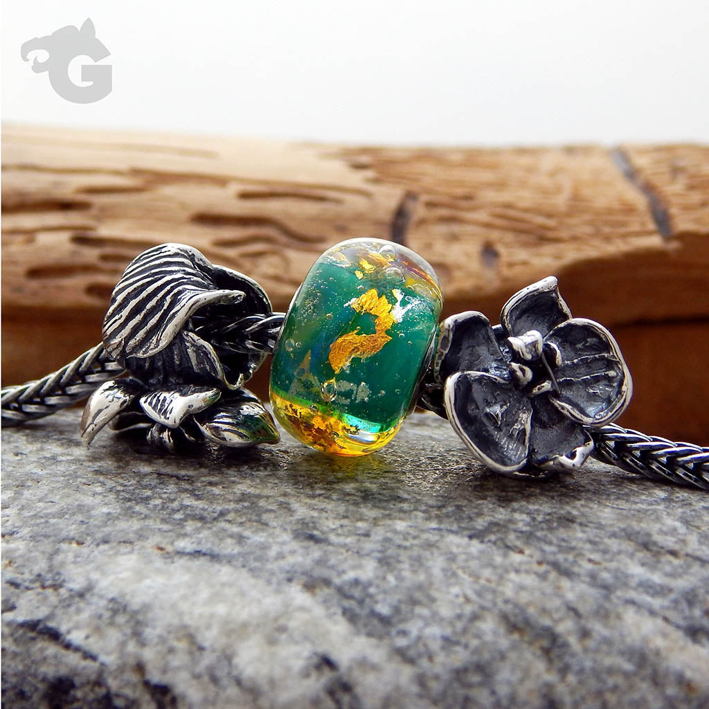 Toad Lily silver charm